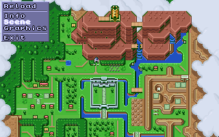'Zelda:LTTP' map without mode 7 distortion