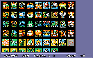 Level icons in 'Yoshi's Island:MW2' fx graphics